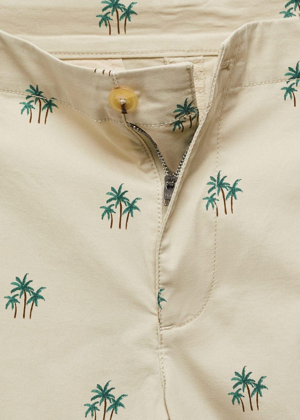 MANGO MAN - Printed cotton bermuda shorts sandMen Product Image