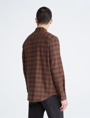 Plaid Flannel Classic Button-Down Shirt Product Image