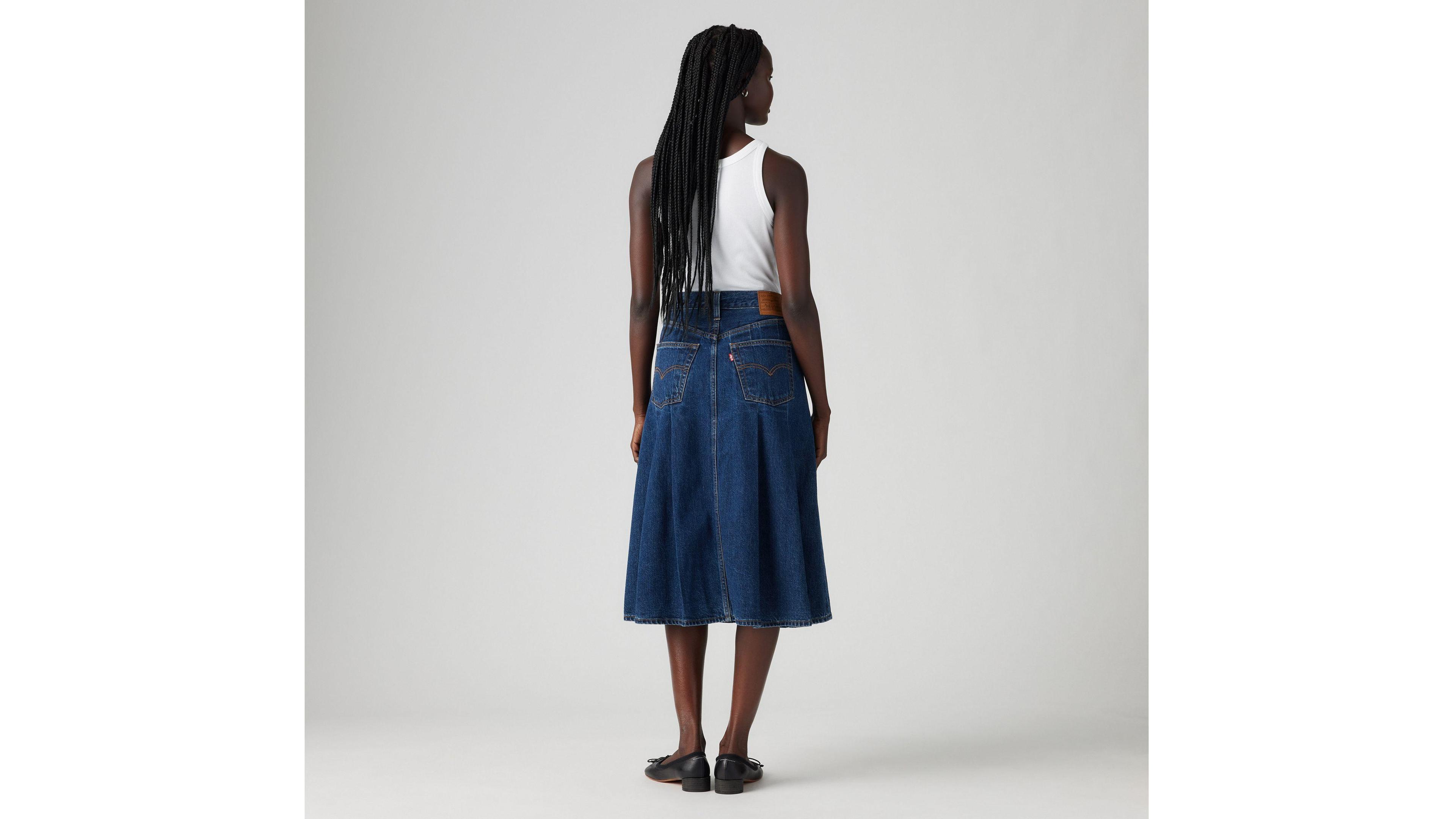 Pleated Midi Skirt Product Image