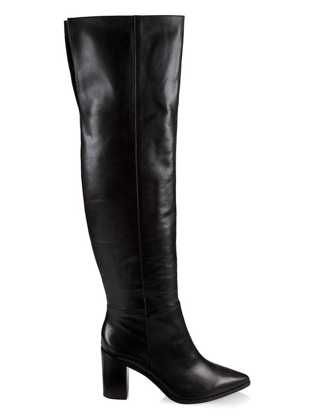 Womens Mikki Leather Over-the-Knee Boots Product Image