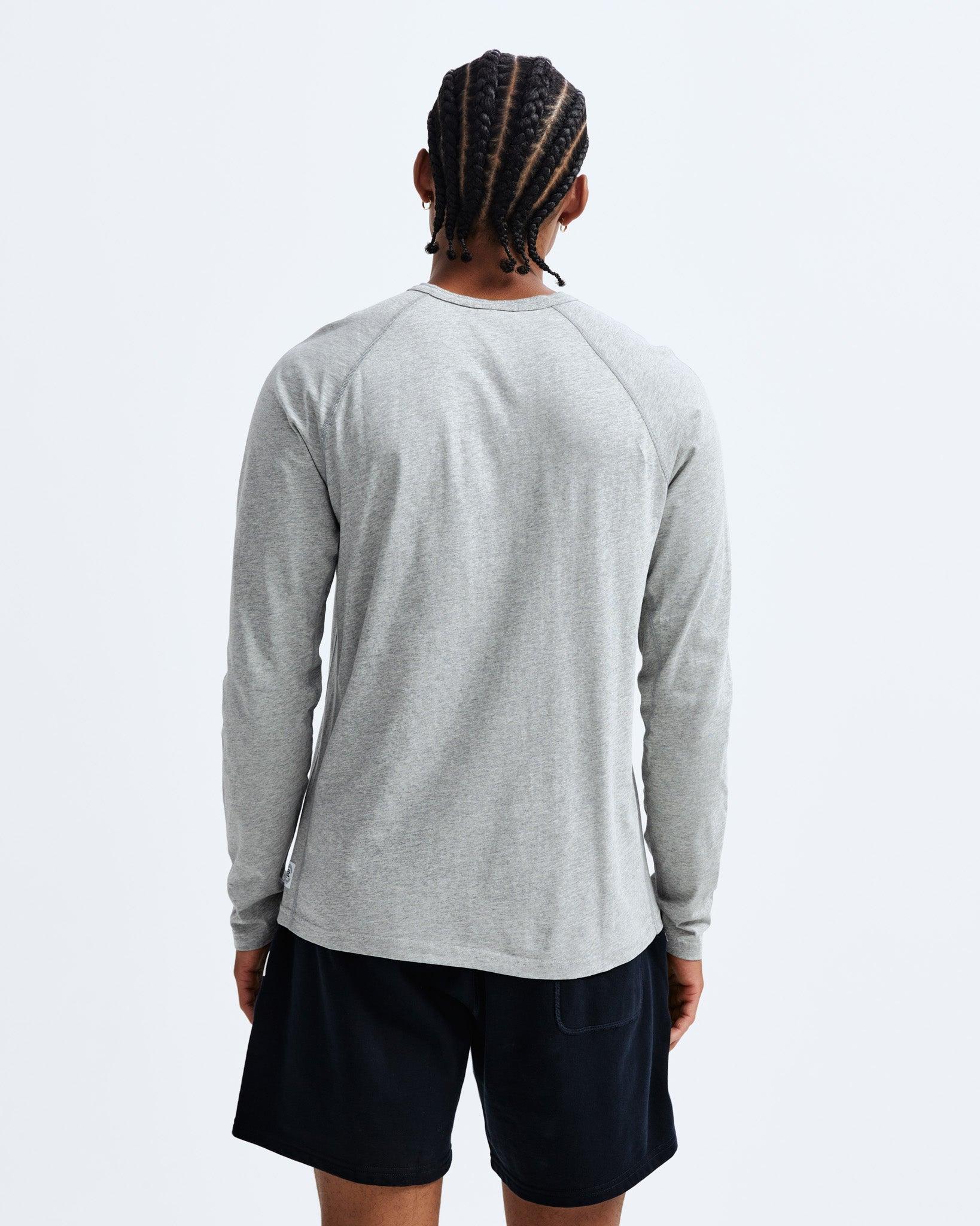 Lightweight Jersey Long Sleeve Henley Male Product Image