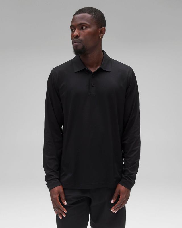 Tech Pique Playoff Long Sleeve Polo Male Product Image