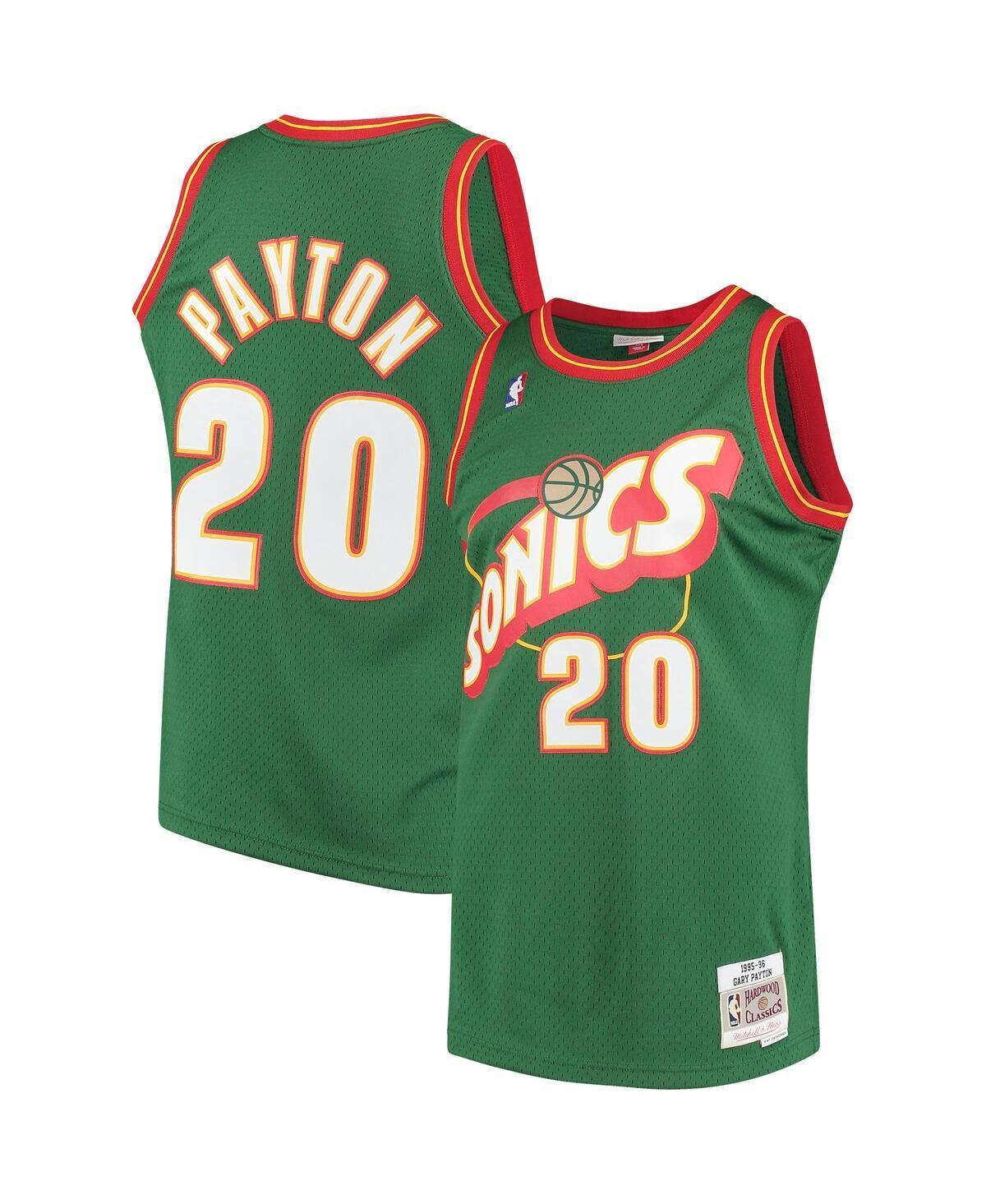 Mens Gary Payton Green Seattle Supersonics 1995-96 Hardwood Classics Swingman Jersey - Green Product Image