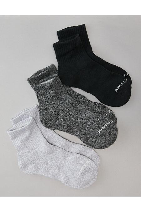 AE Quarter Crew Socks 3-Pack Men's Product Image