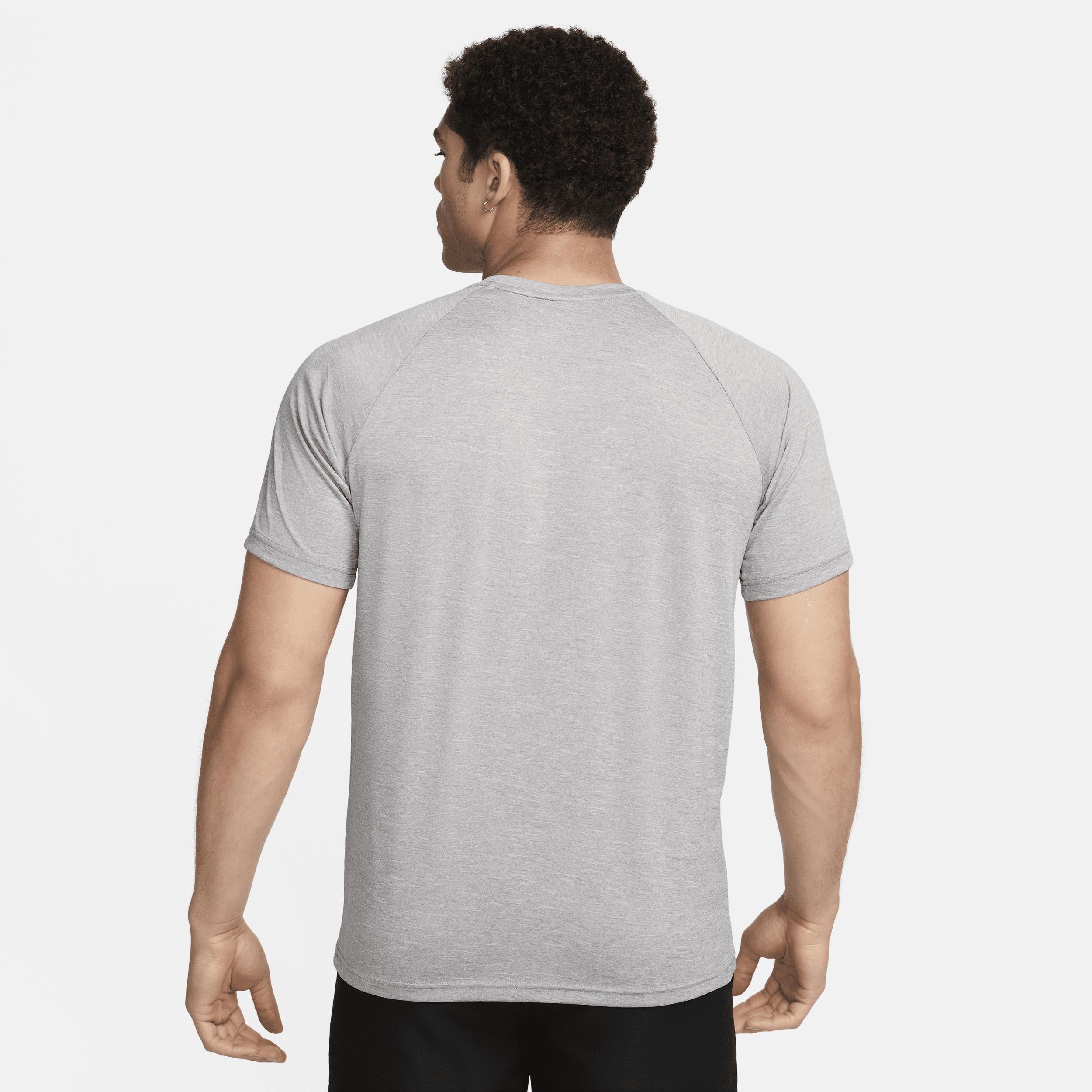 Nike Men's Heathered Short-Sleeve Hydroguard Swim Shirt Product Image