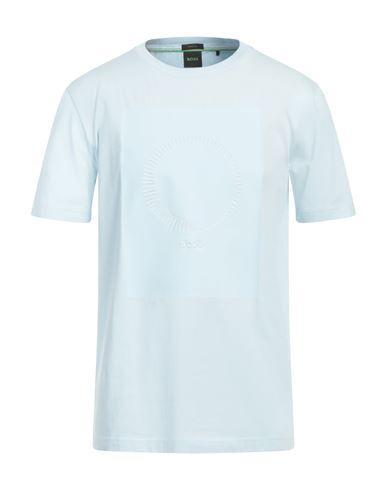 HUGO BOSS Boss Man T-shirt Sky Blue Size 3xl Cotton, Elastane Product Image