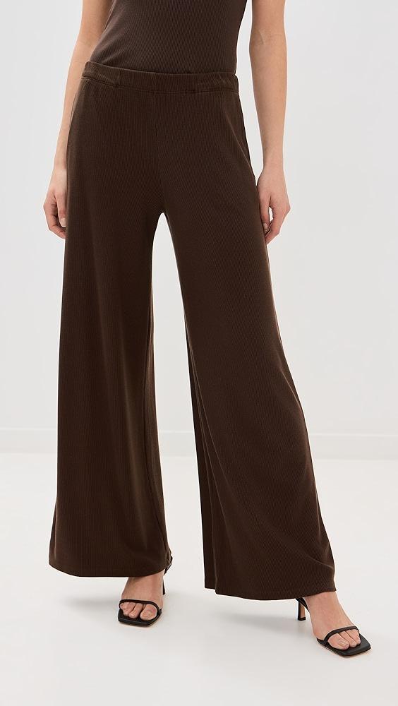 SPRWMN Rib Wide Leg Pants | Shopbop Product Image