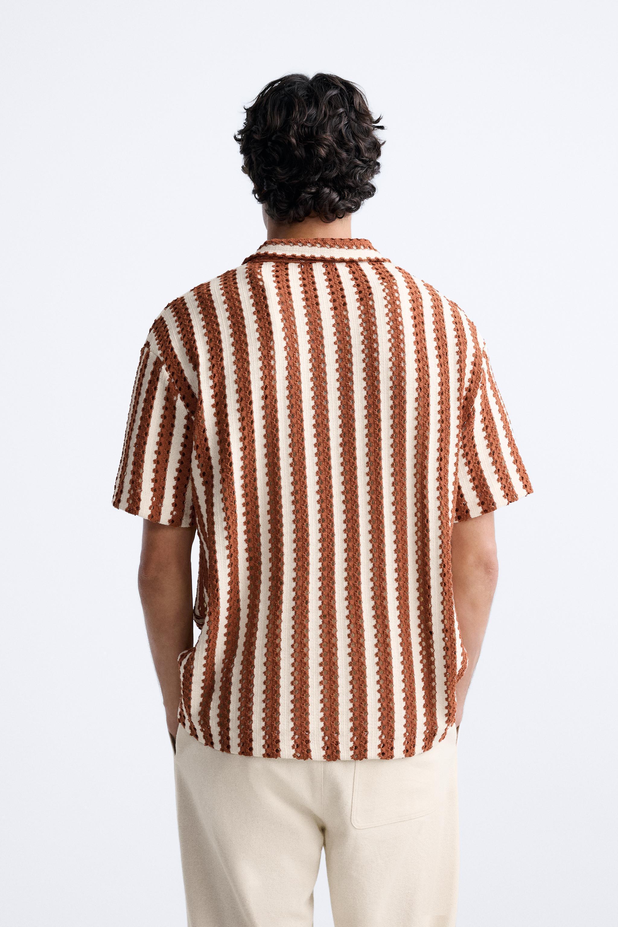 TEXTURED STRIPED POLO Product Image