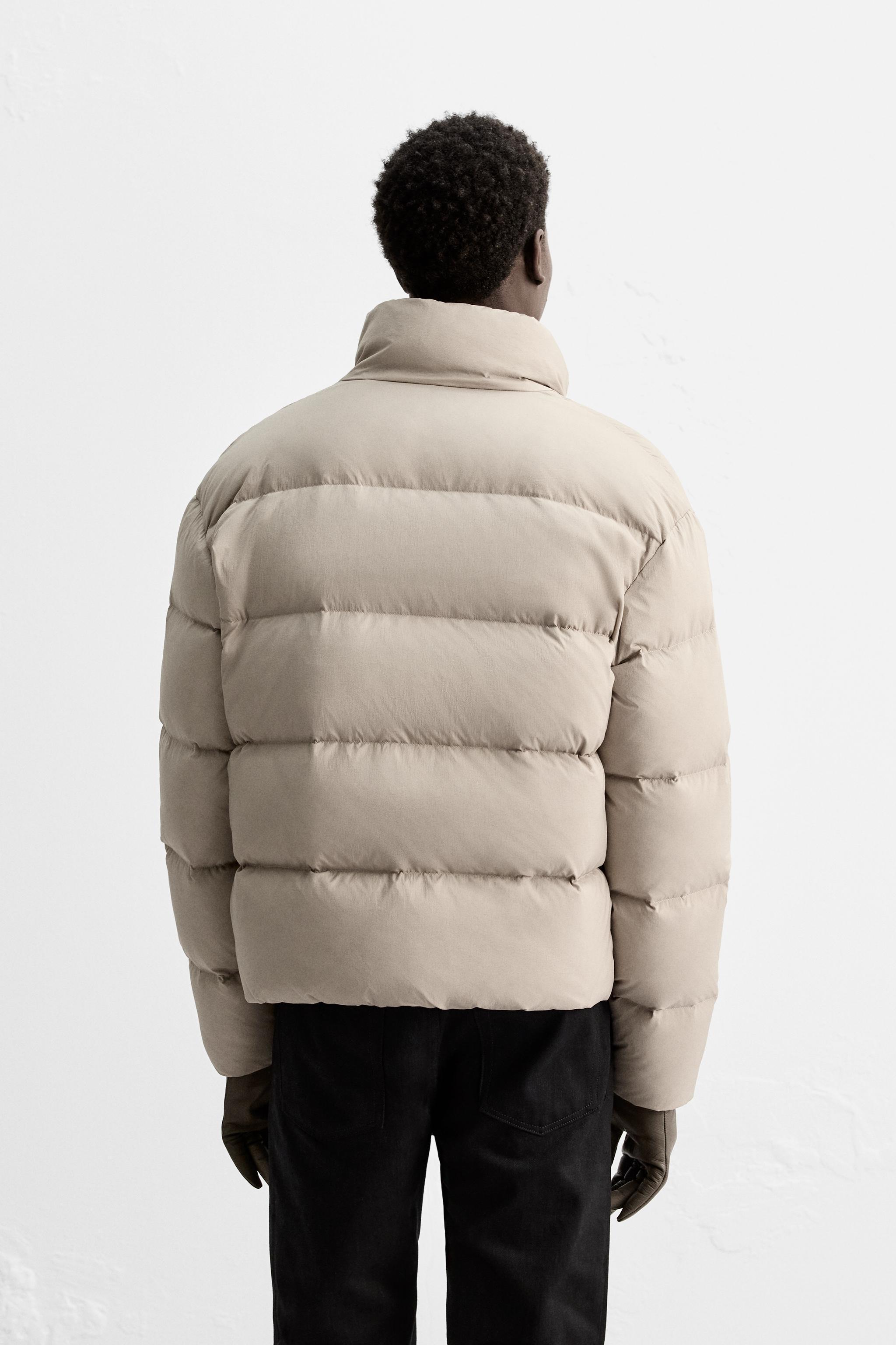 WATER REPELLENT 100% DOWN FEATHER PUFFER JACKET Product Image