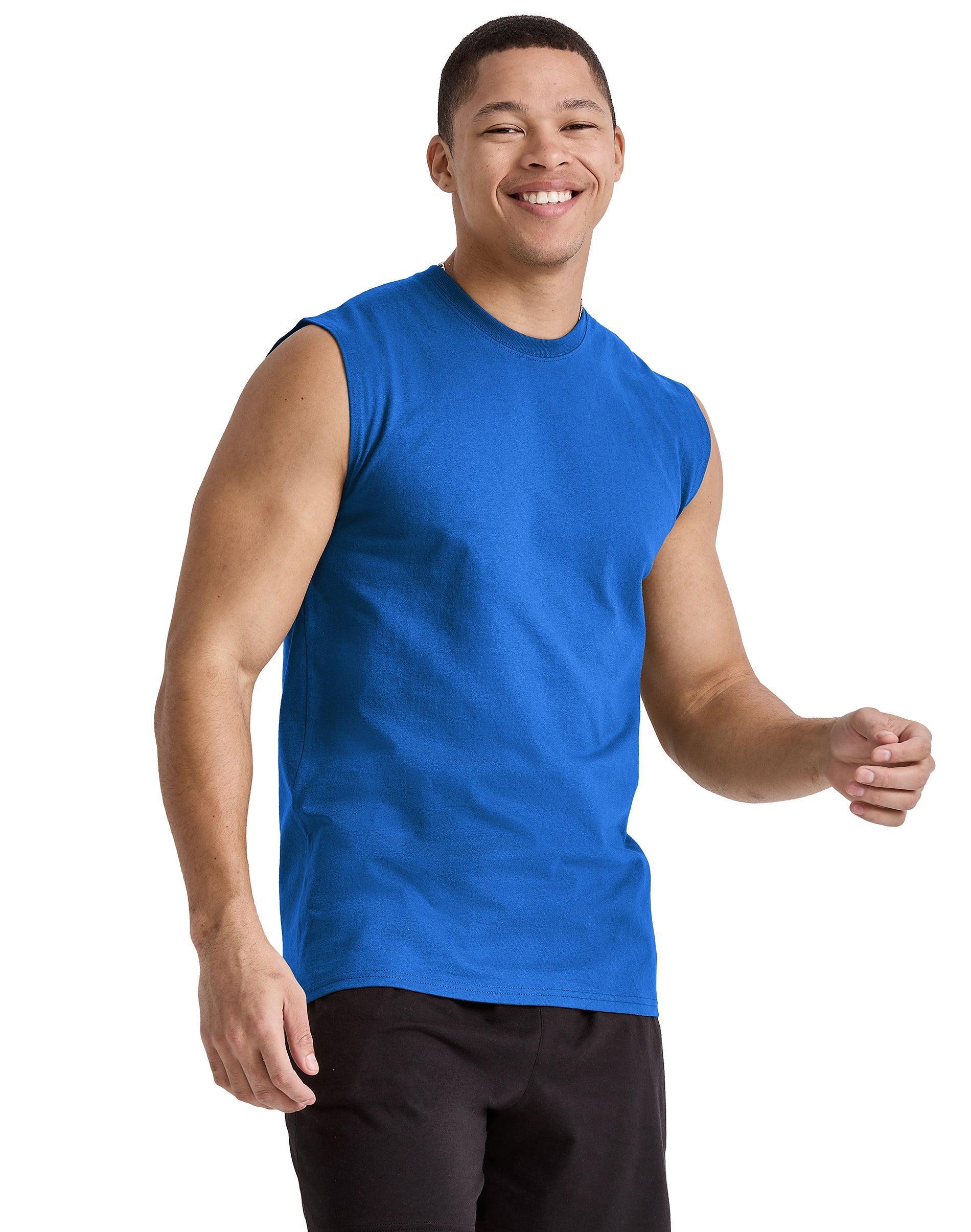 Hanes Essentials Mens Muscle Tank Champion Scarlet M Product Image