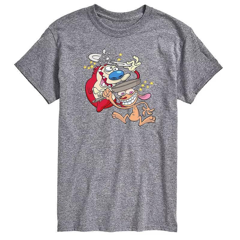 Big & Tall Ren & Stimpy Head Smash Graphic Tee, Mens Product Image