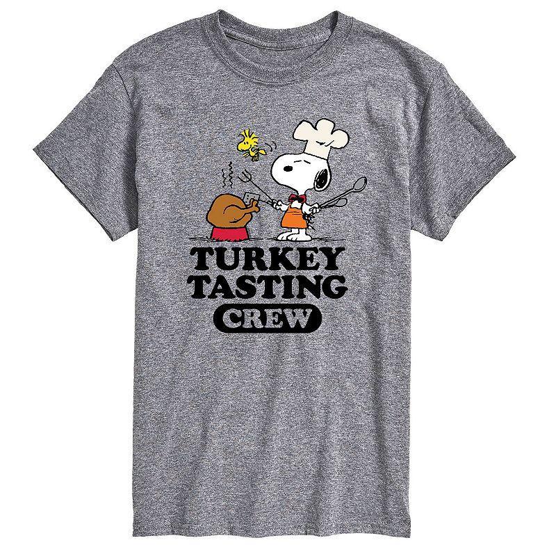 Mens Peanuts Turkey Tasting Crew Tee Gold Product Image