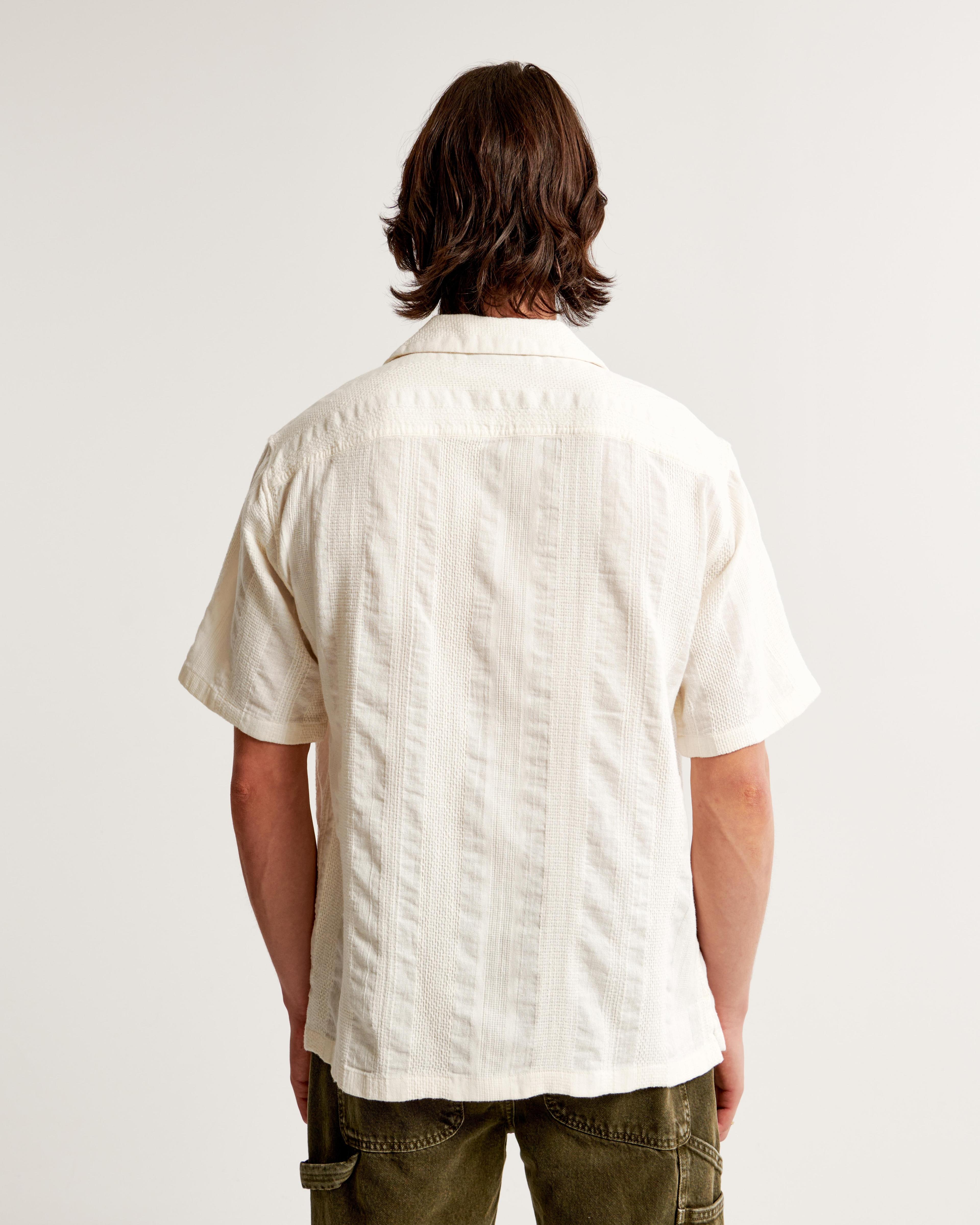 Camp Collar Summer Linen-Blend Shirt Product Image