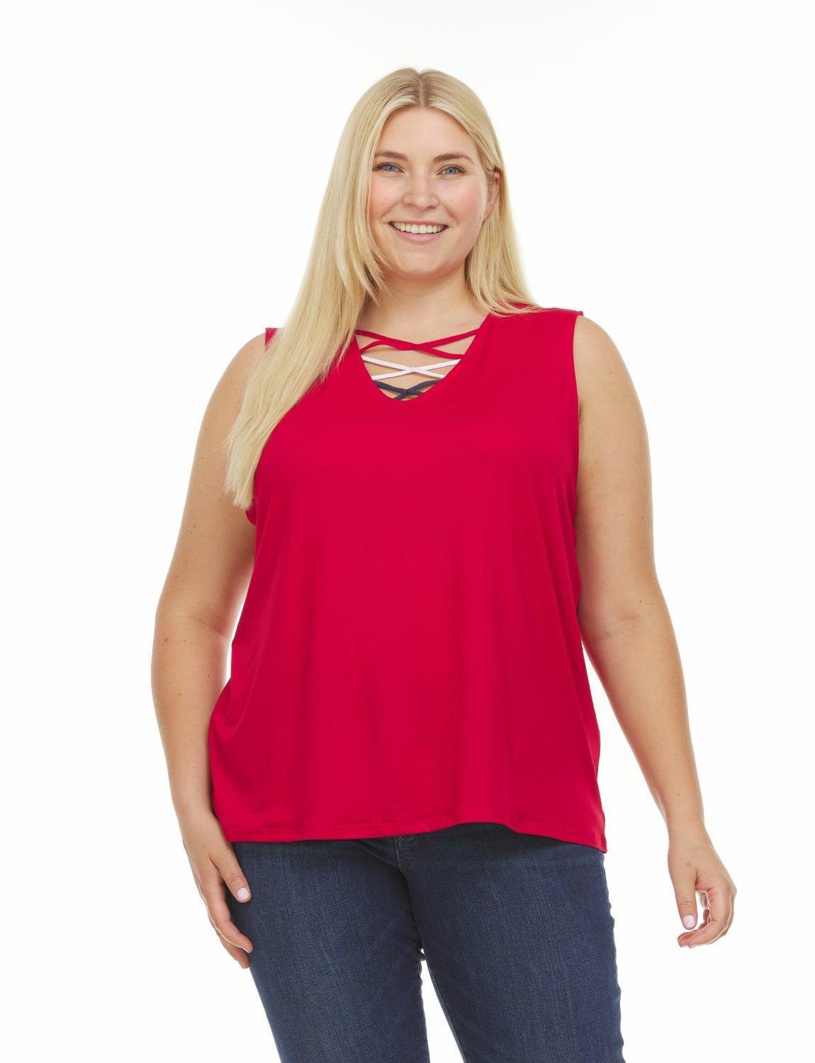 Inner Beauty Sleeveless V-Neck Top - Plus Product Image