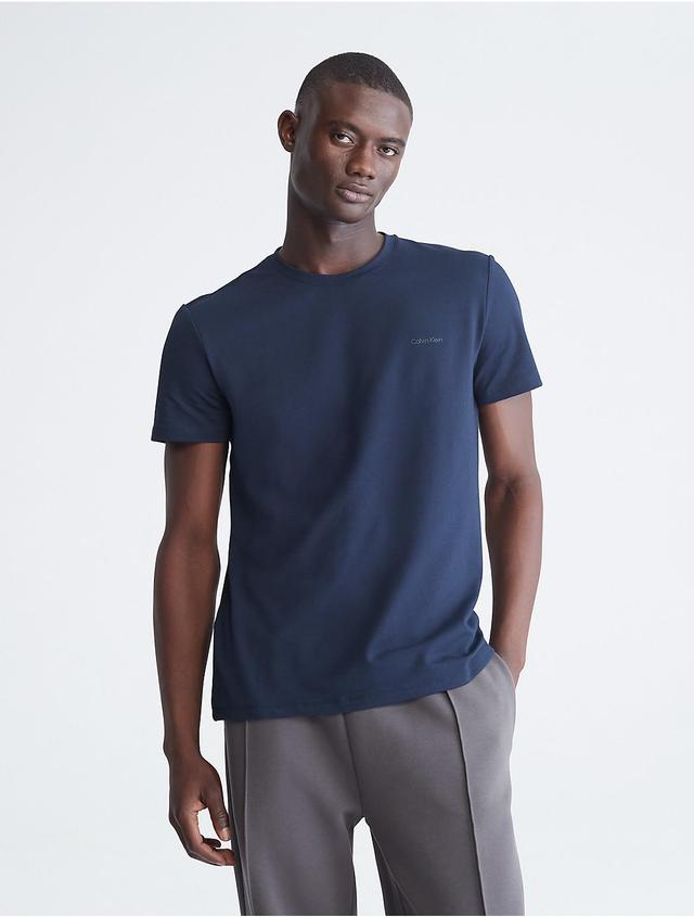 Calvin Klein Men's CK Move Tech Pique T-Shirt - Blue - XS Product Image