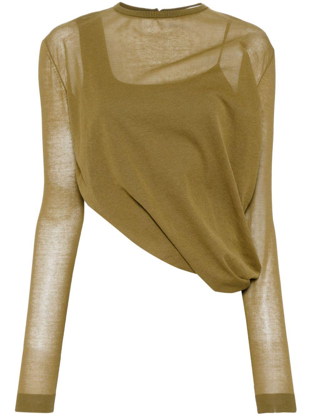 side long-sleeved top Product Image