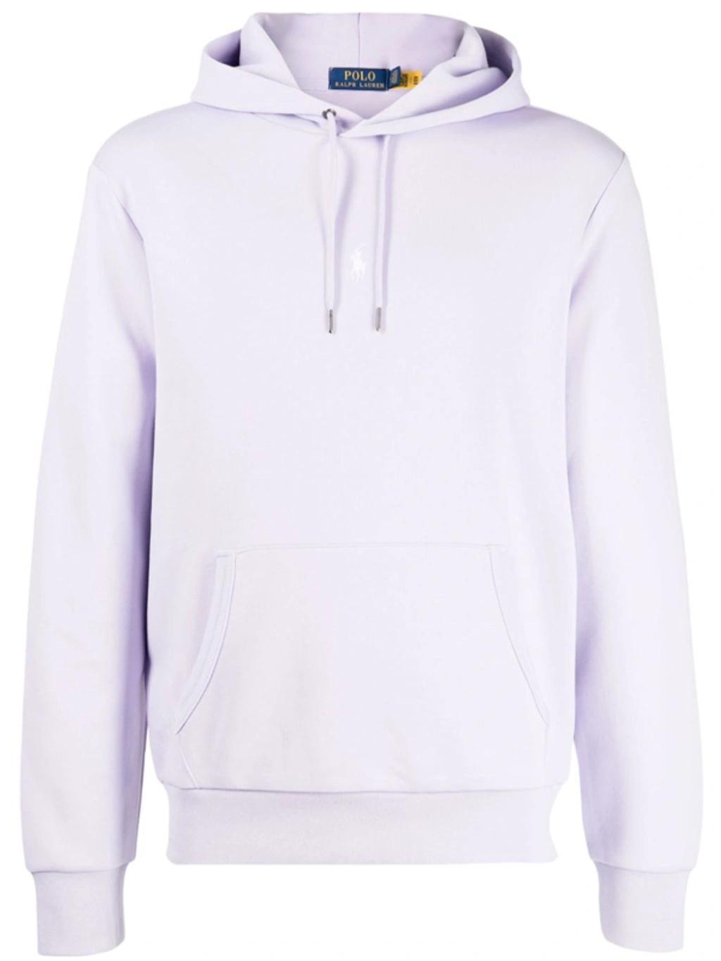 Logo-embroidered Drawstring Hoodie In White Product Image