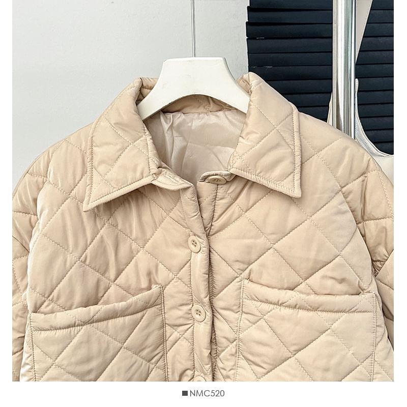 Diamond-Quilted Puffer Jacket Product Image