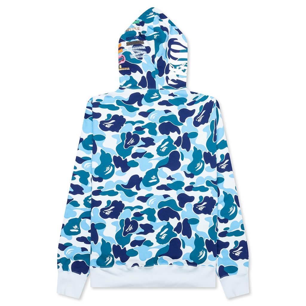 Abc Camo Tiger Full Zip Hoodie - Blue Male Product Image