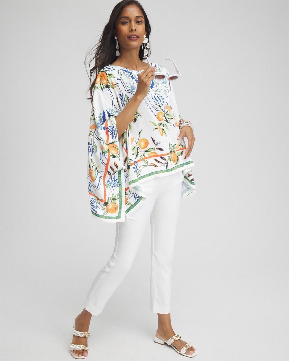 Tropical Print Poncho Product Image