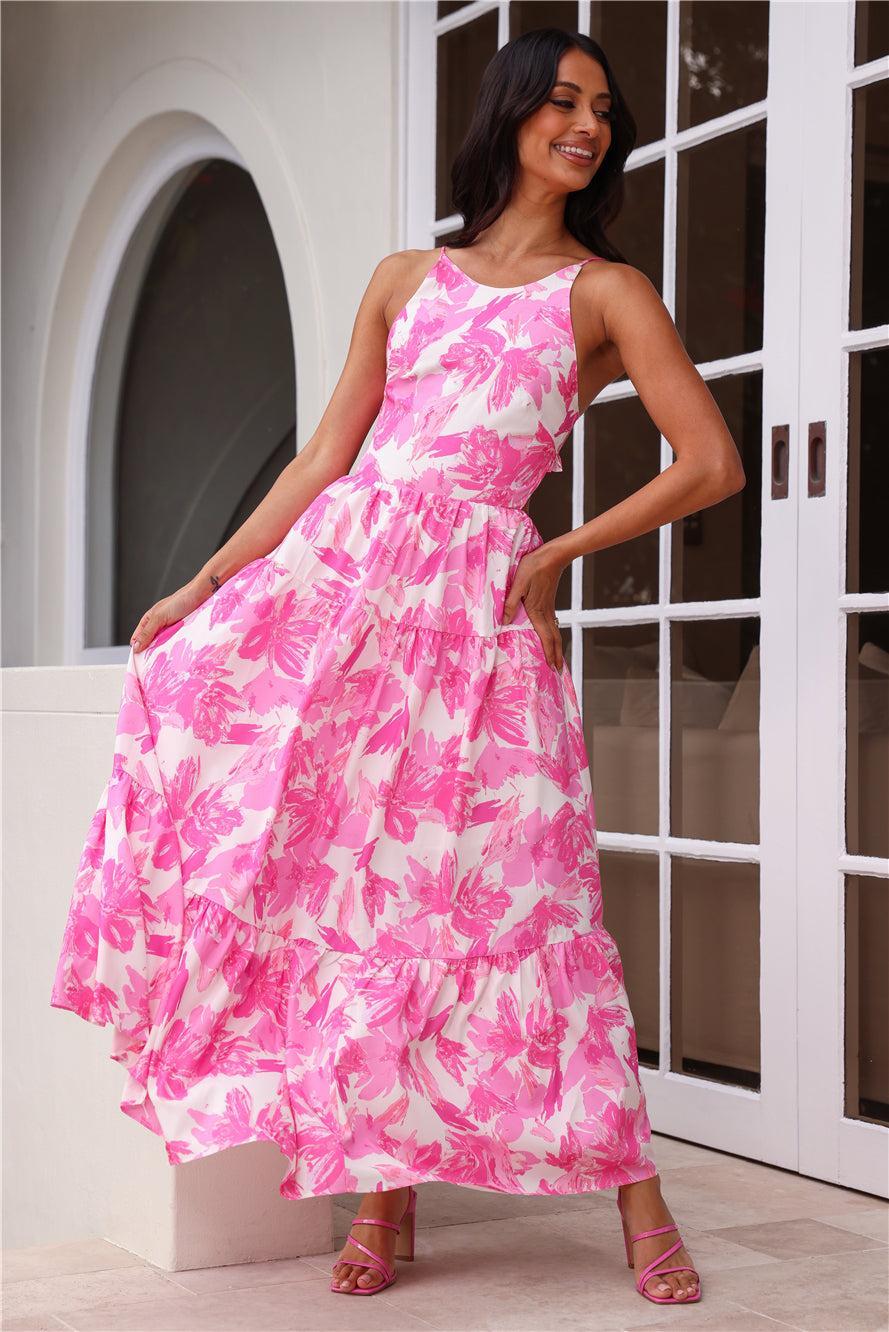 Great Gal Maxi Dress Pink Product Image