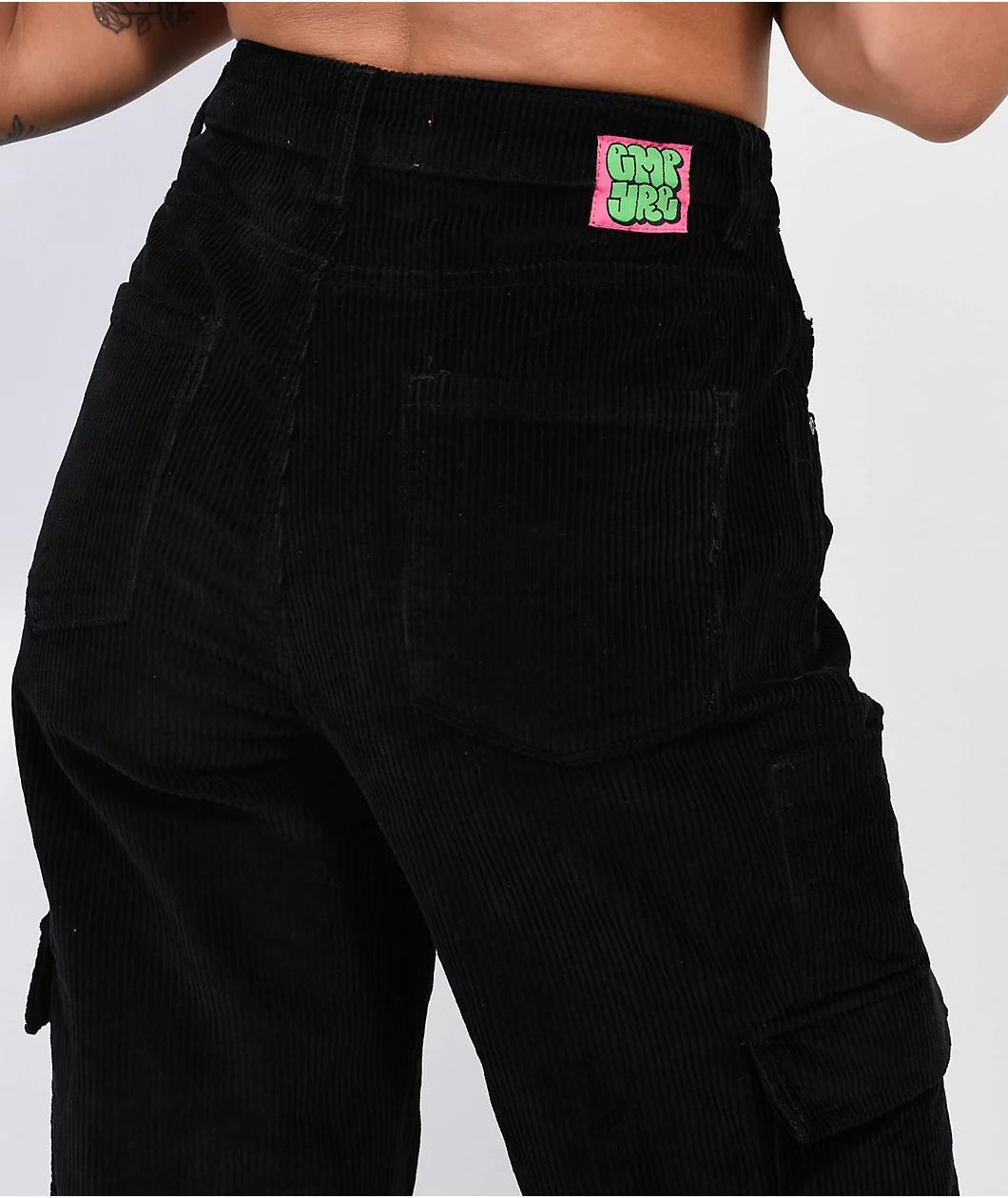 Empyre Tori Black Corduroy Cargo Skate Pants Product Image