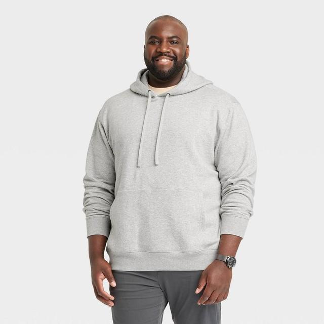 Mens Big & Tall Hooded Sweatshirt - Goodfellow & Co Cement 3XL Product Image