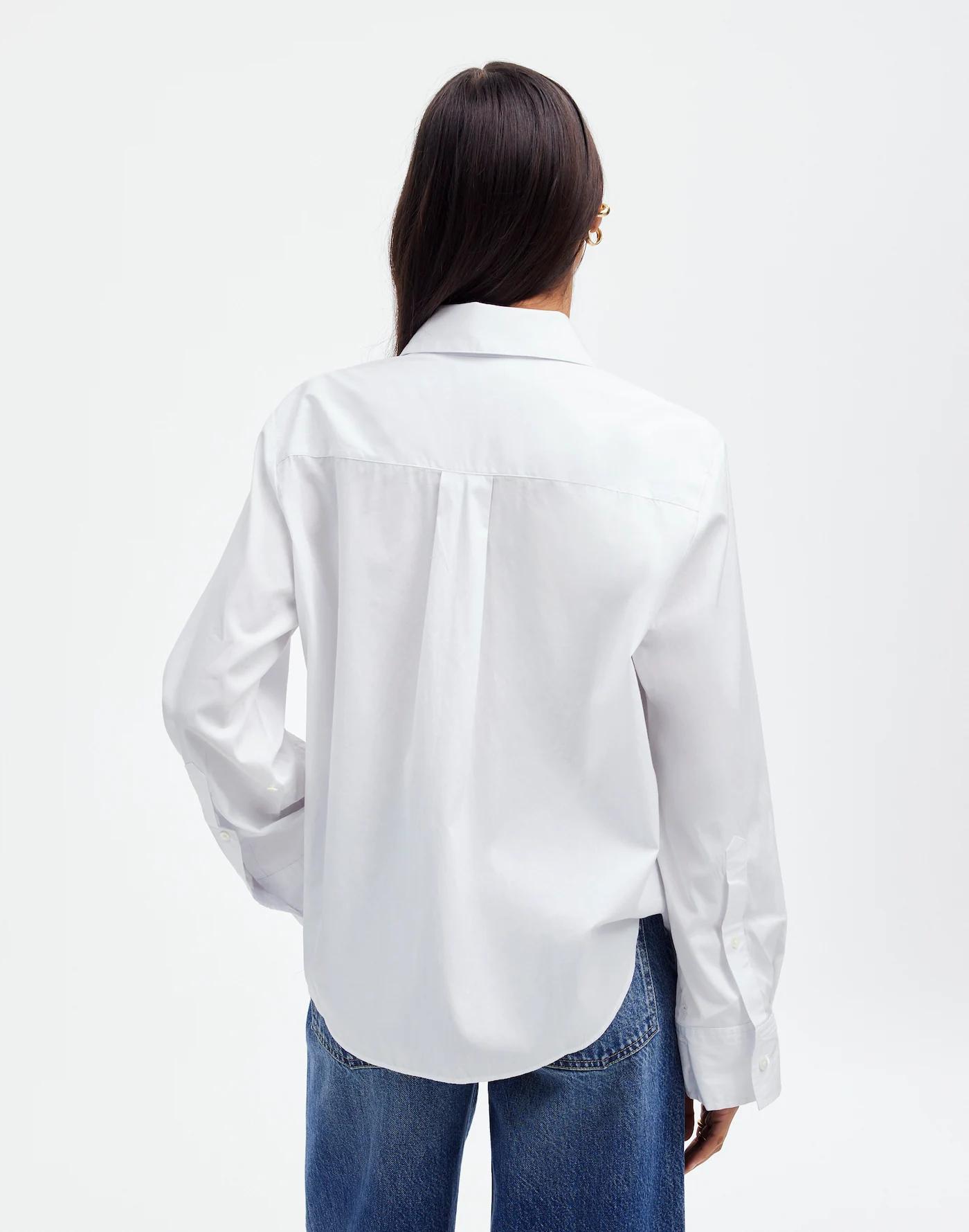 Easy Y-Neck Button-Up Shirt Product Image