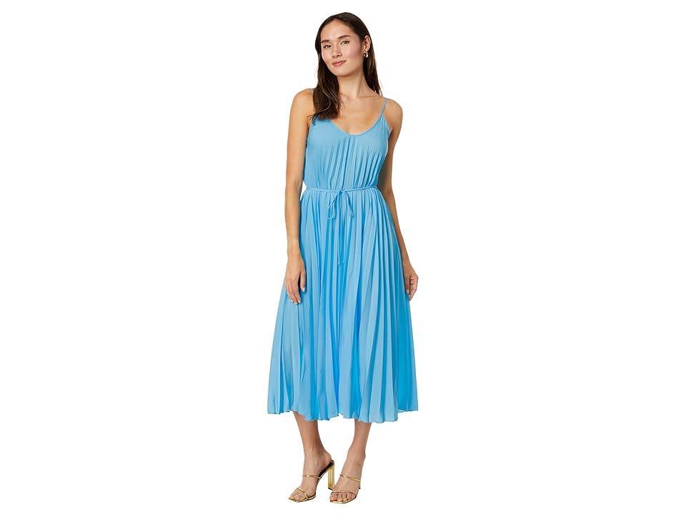 MANGO Fortuny 5 Dress (Sky ) Women's Clothing Product Image