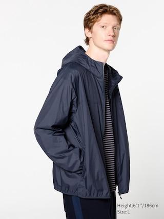 Mens Pocketable Uv Protection Parka Navy 3XL UNIQLO US Product Image