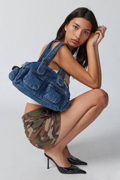 BDG Denim Duffle Shoulder Bag Womens at Urban Outfitters Product Image