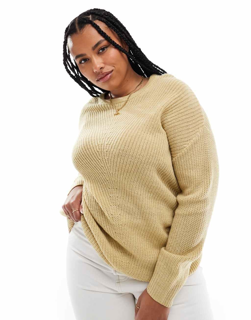 Yours knit sweater in pistachio  Product Image