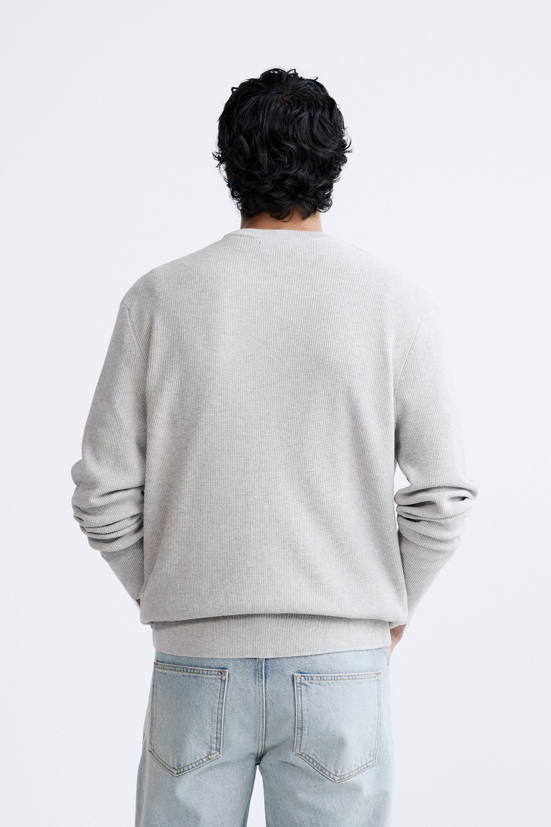 TEXTURED COTTON SWEATER Product Image