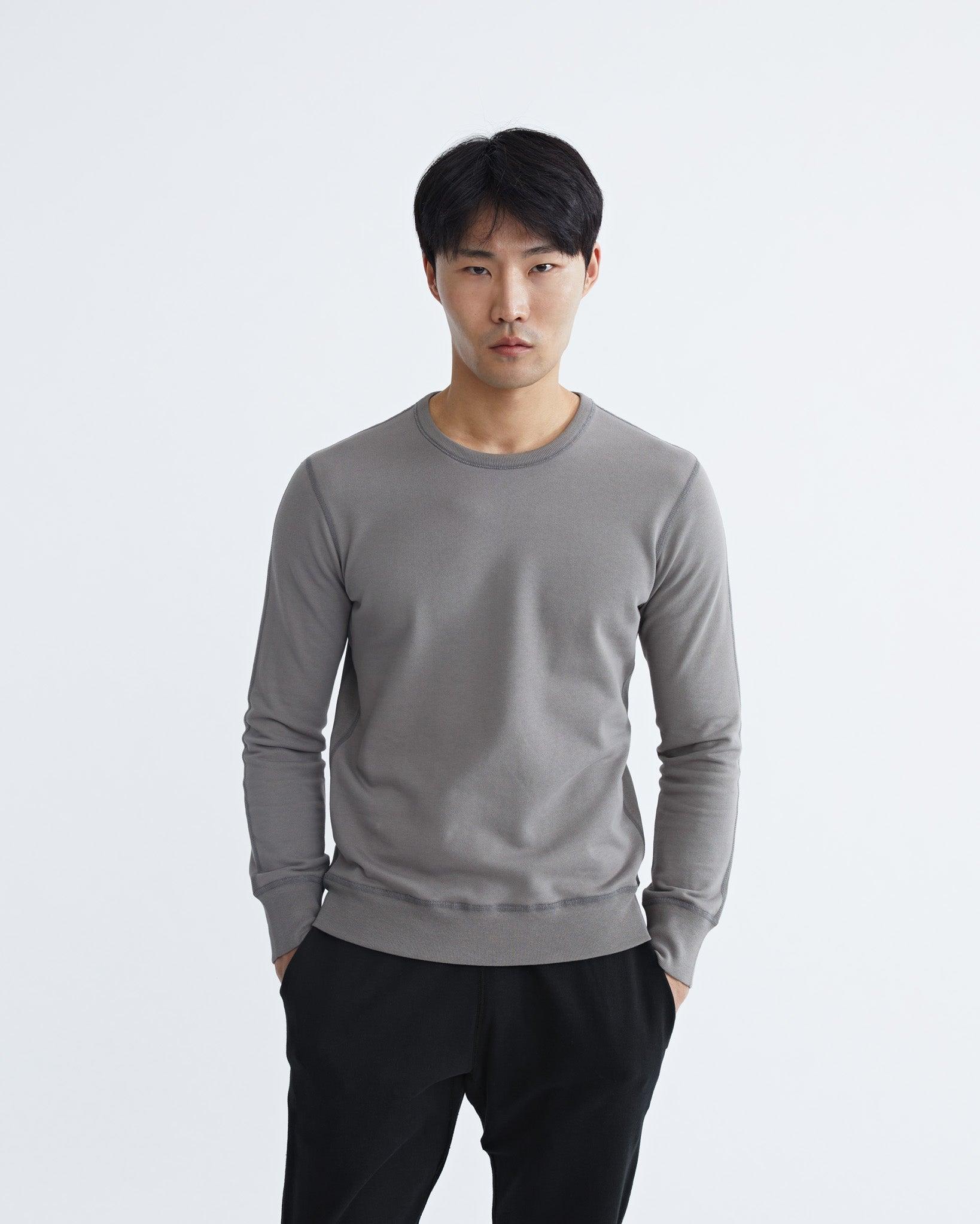 Lightweight Terry Slim Crewneck Male Product Image