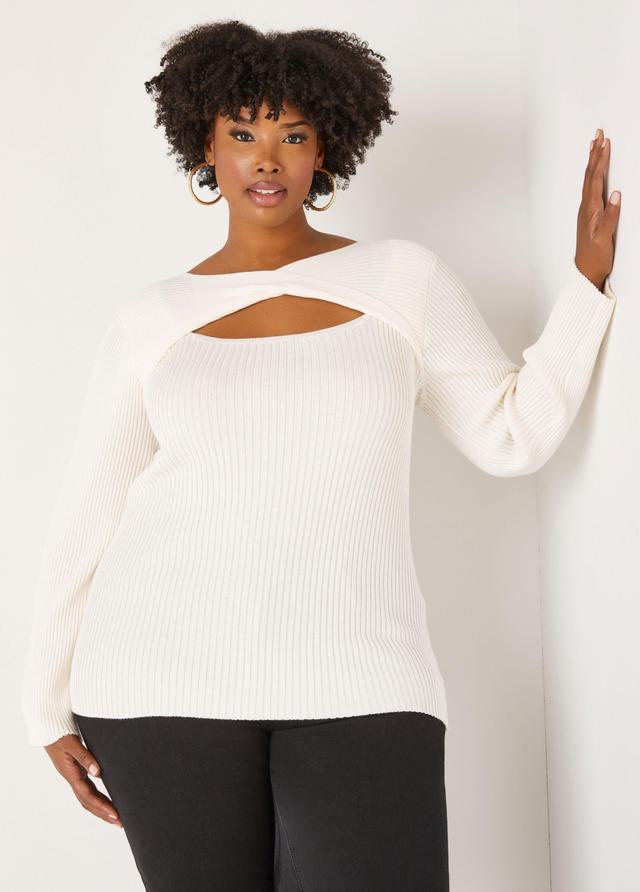 Twisted Cutout Sweater Product Image