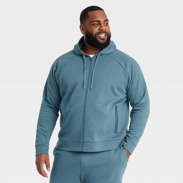 Mens Big Ponte Full-Zip Hoodie - All In Motion Blue 2XL Product Image