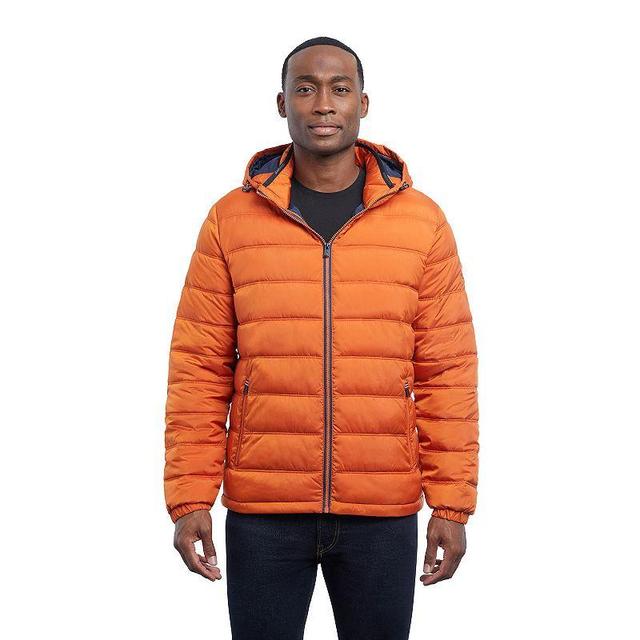 Mens London Fog Hooded Puffer Jacket Product Image