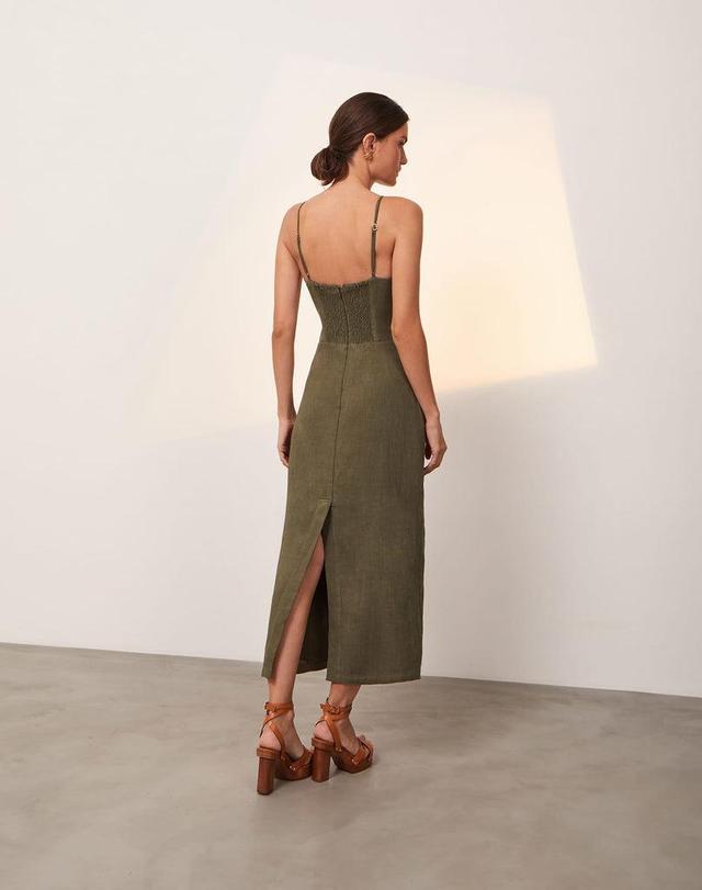 Janet Midi Dress - Evergreen Product Image