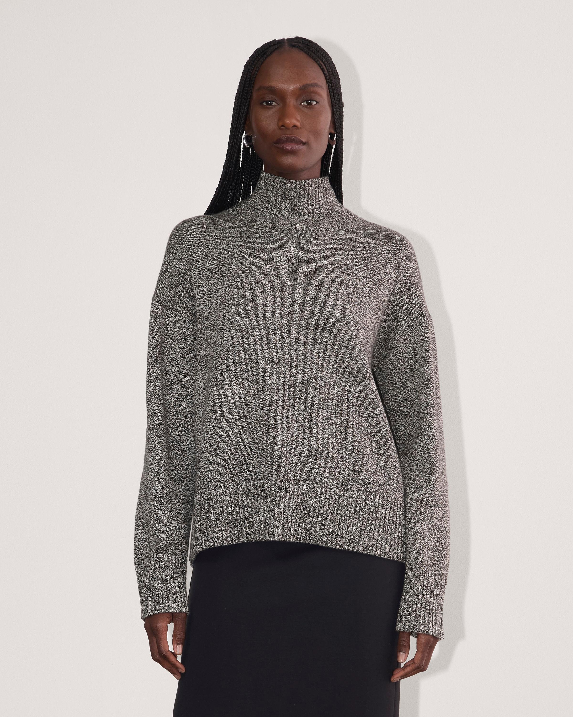 The Boxy Turtleneck in Everyday Cotton product image