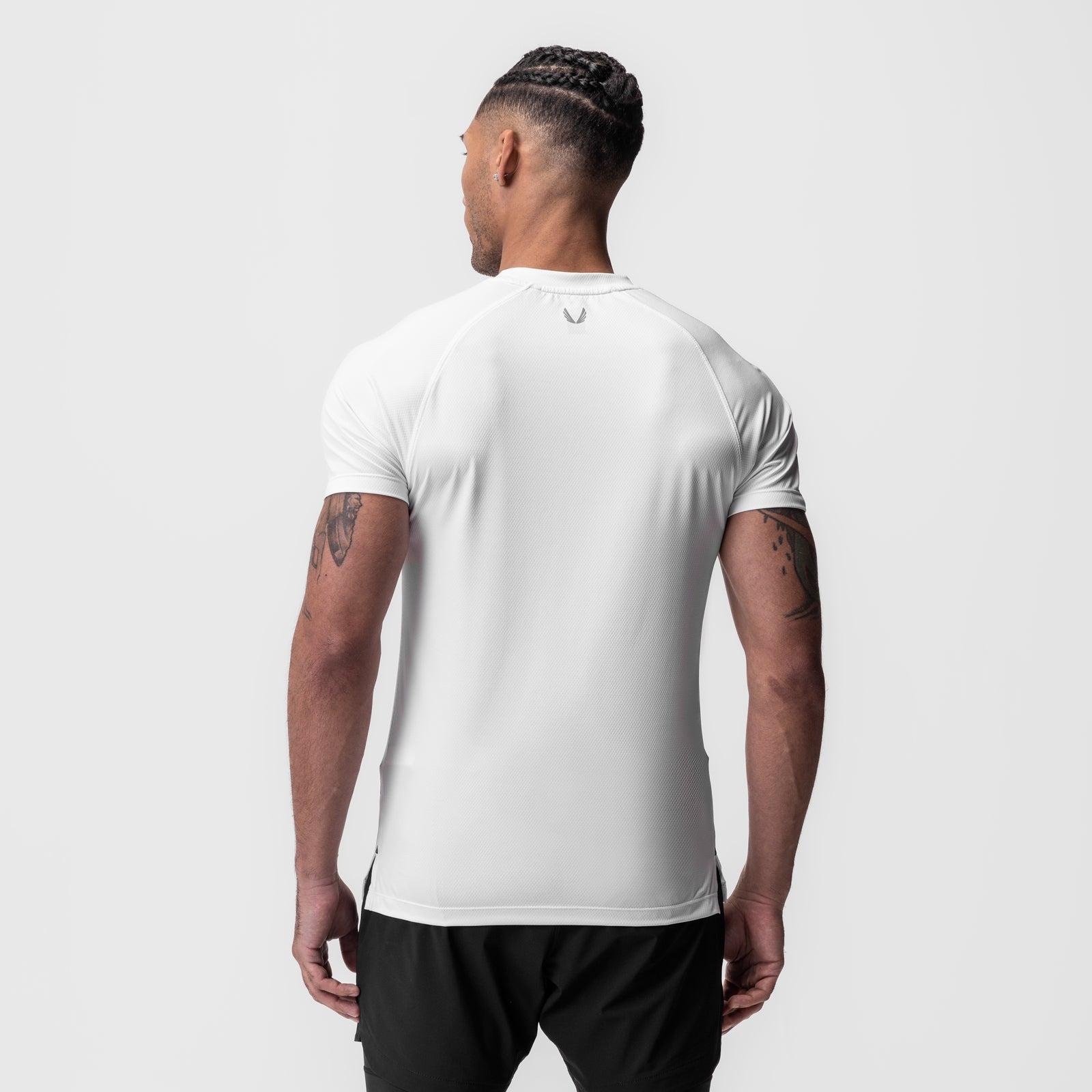 0918. AeroSilver® Fitted Tee - White Product Image