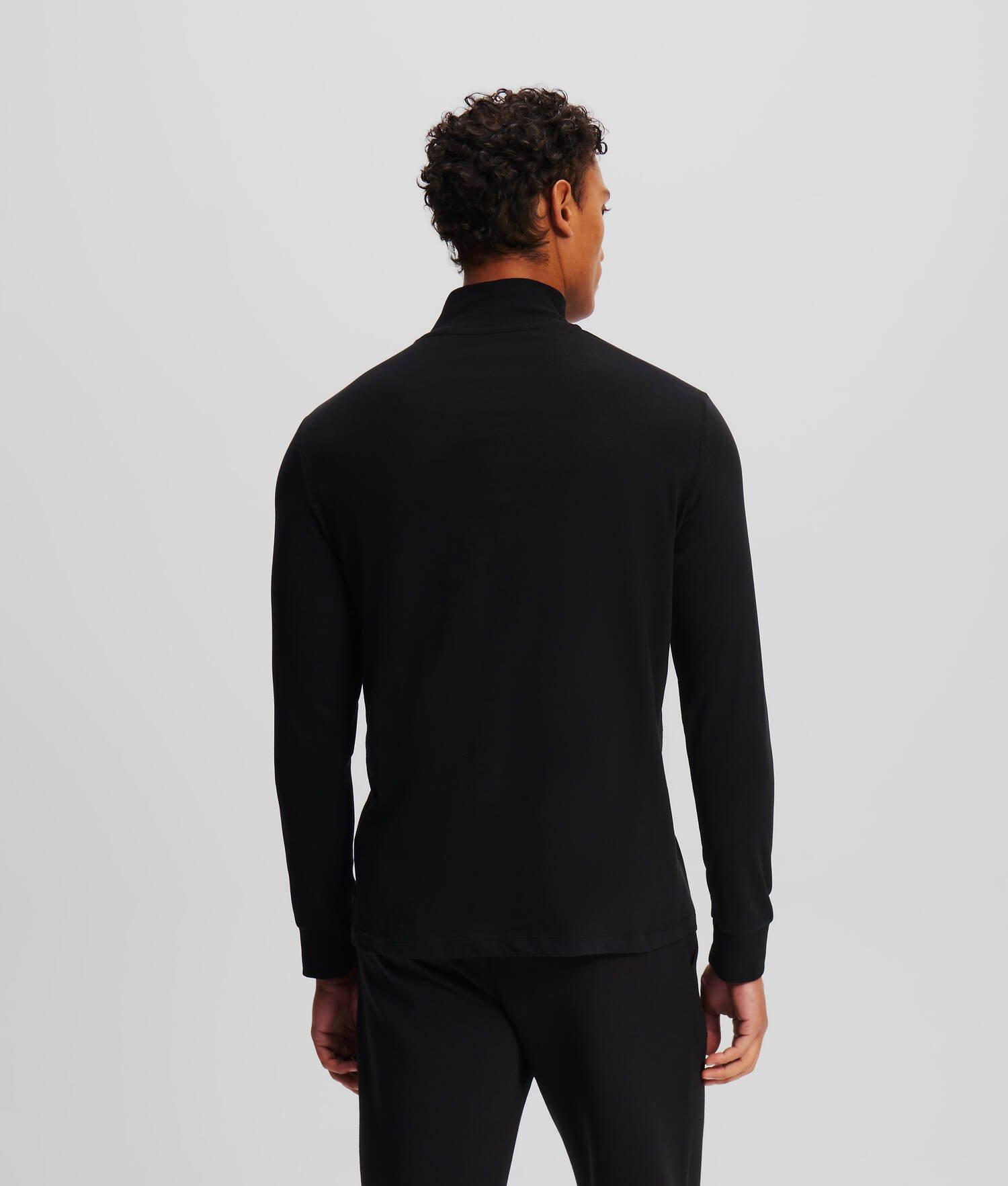 LONG-SLEEVED ZIP POLO SHIRT Product Image