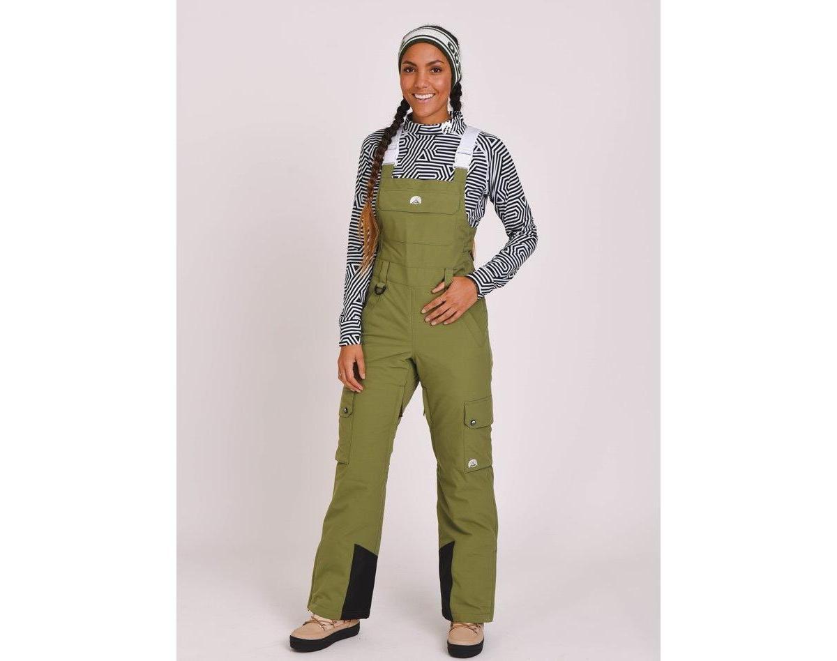 Oosc Womens Yeh Girl Bib Pant Teal Product Image