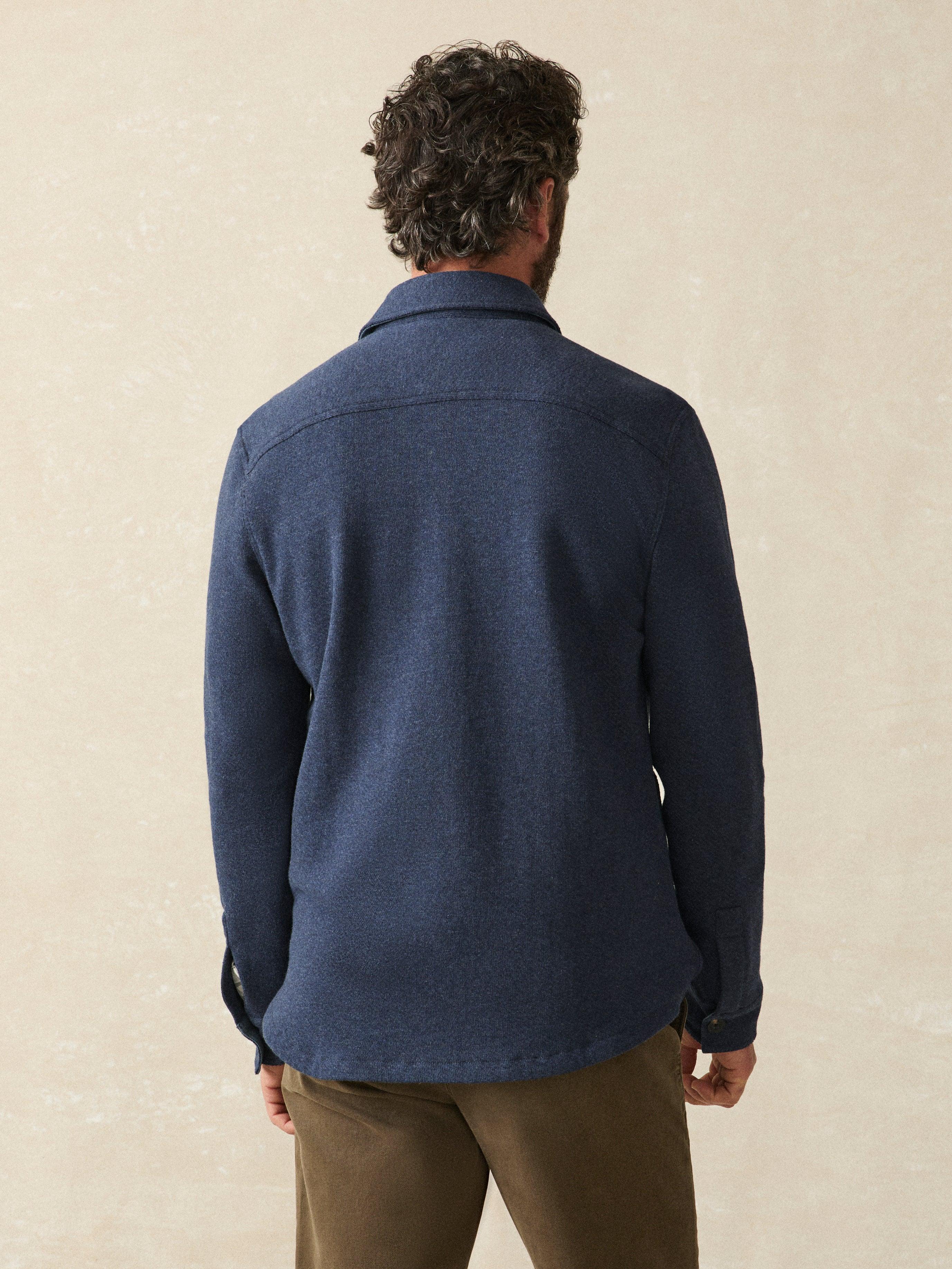 Inlet Knit CPO - Navy Night Melange Male Product Image