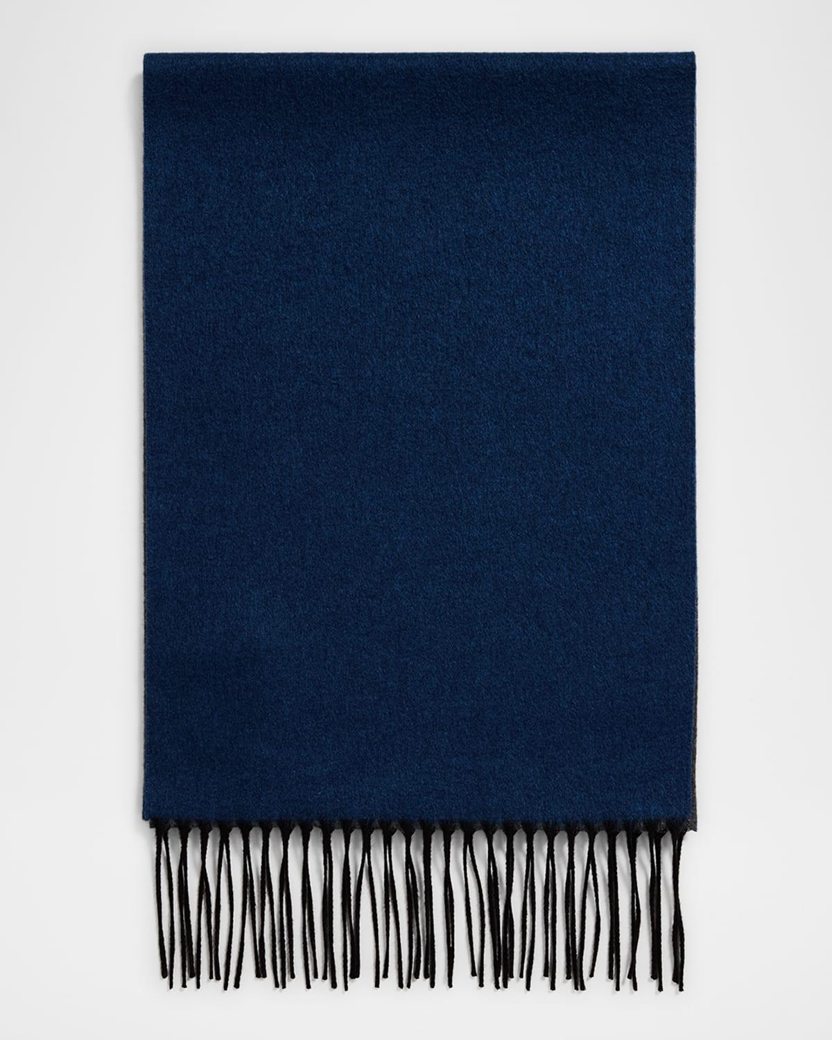 Mens Mirror Silk and Cashmere Double-Faced Scarf product image