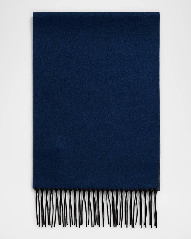 Men's Mirror Silk and Cashmere Double-Faced Scarf Product Image