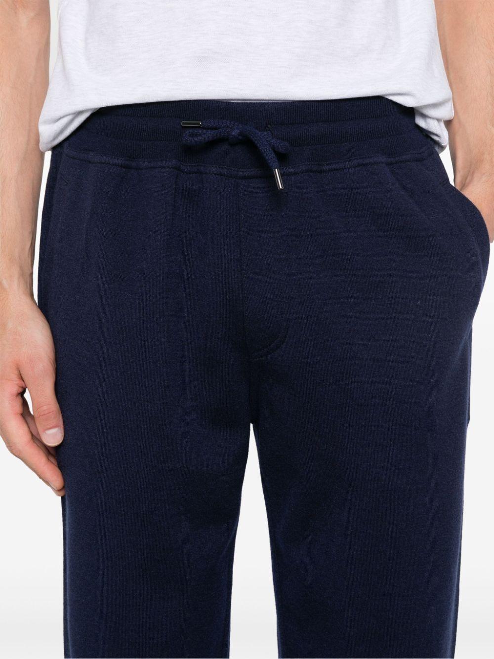 BRUNELLO CUCINELLI Double Cloth Trousers In Blue Product Image