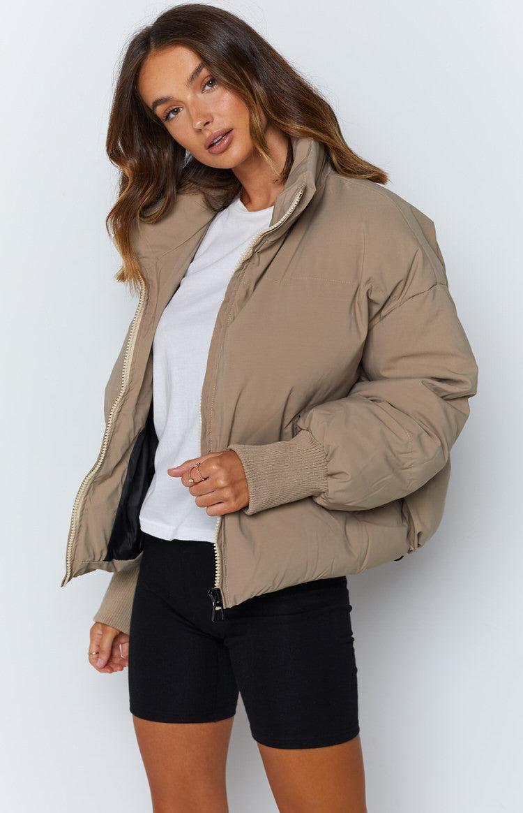 Remi Puffer Jacket Nude Product Image