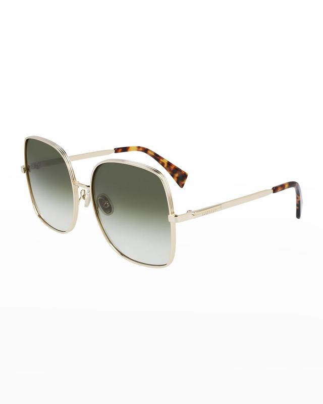 Lanvin Women's Square Sunglasses LNV106S 740 Gold/Havana 60mm - gold Product Image