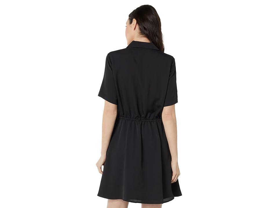 Vince Camuto Collared Short Sleeve Wrap Dress (Rich ) Women's Clothing Product Image