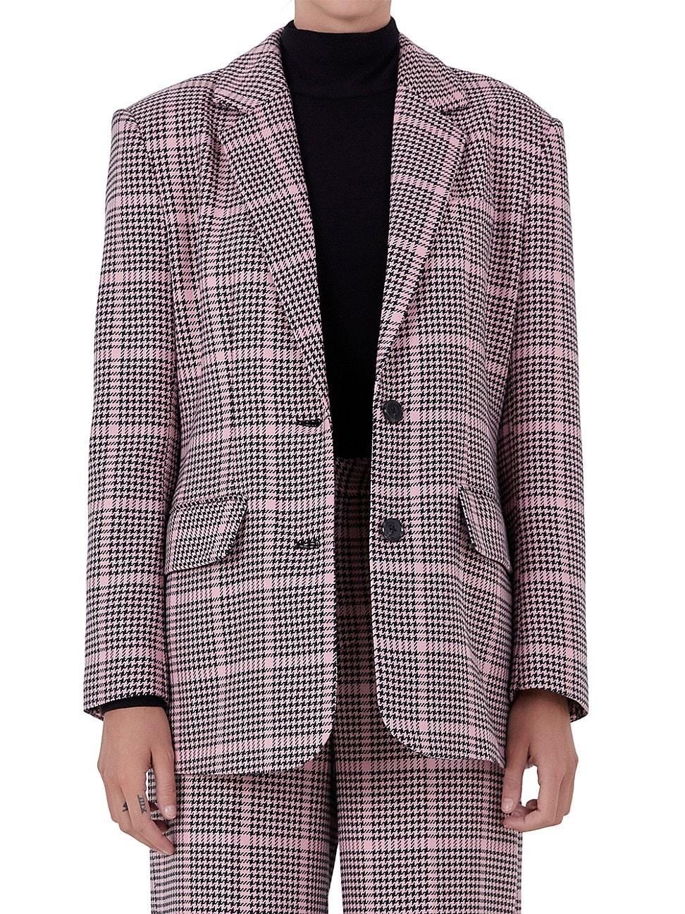 Endless Rose Houndstooth Check Blazer Product Image